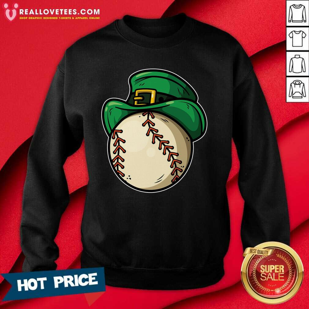 Cute Shamrock Baseball Leprechaun St Patricks Day Shirt - Image 3