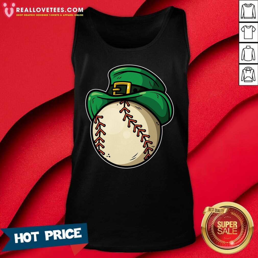 Cute Shamrock Baseball Leprechaun St Patricks Day Shirt - Image 2
