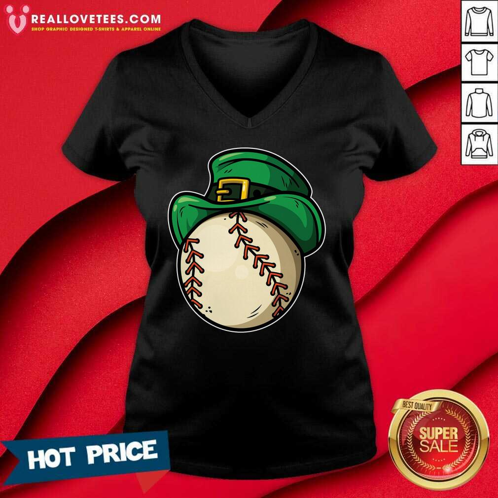 Cute Shamrock Baseball Leprechaun St Patricks Day Shirt - Image 5