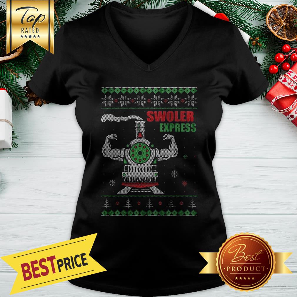 Swoler Express Ugly Christmas Shirt - Image 2