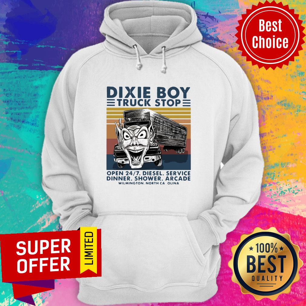 Dixie Boy Truck Stop Open 24'7 Diesel Service Dinner Shower Arcade Vintage Shirt - Image 3