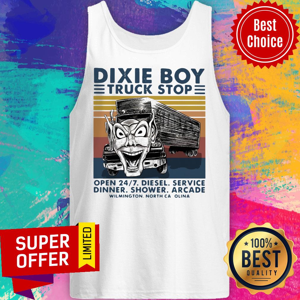 Dixie Boy Truck Stop Open 24'7 Diesel Service Dinner Shower Arcade Vintage Shirt - Image 5