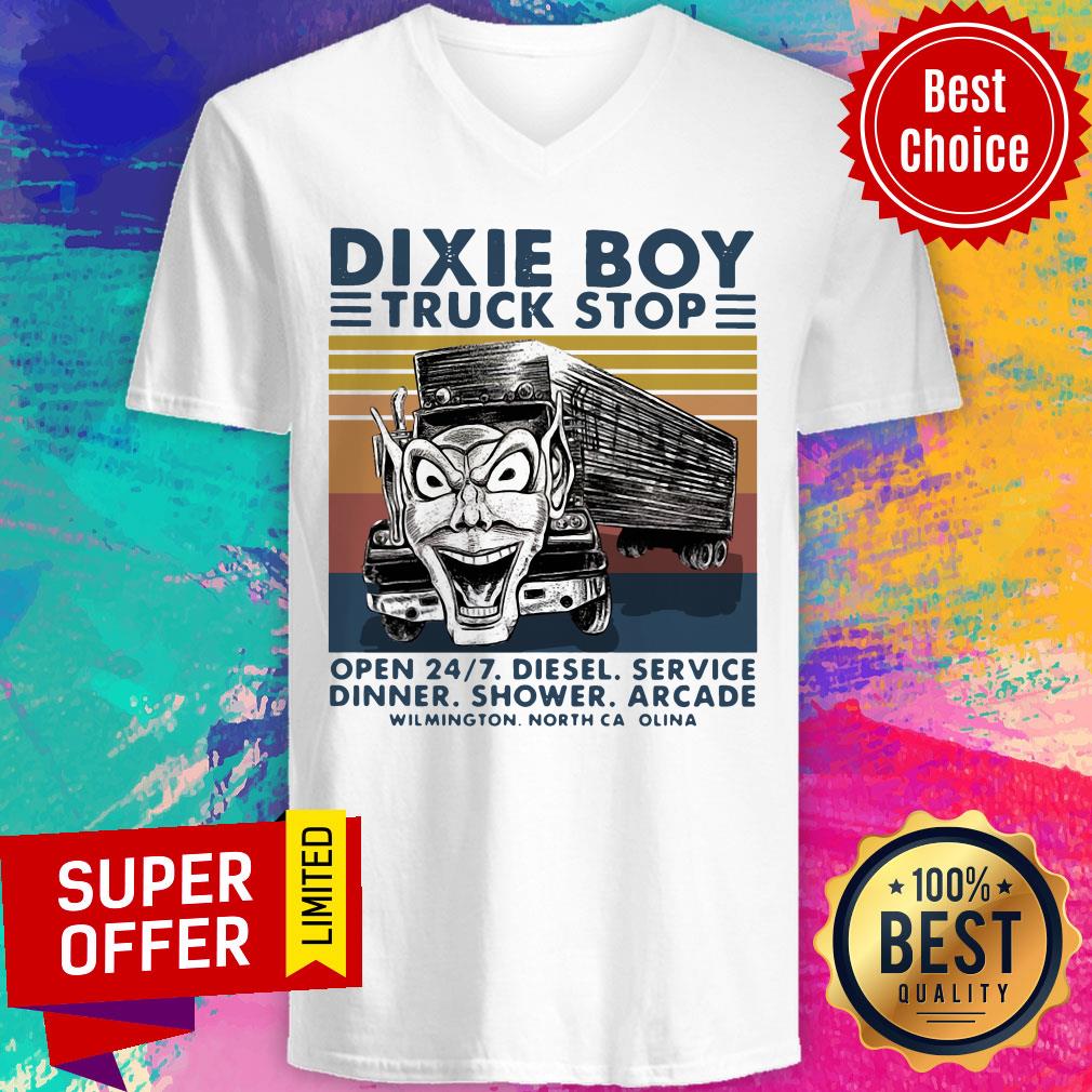 Dixie Boy Truck Stop Open 24'7 Diesel Service Dinner Shower Arcade Vintage Shirt - Image 4