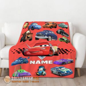 Alternative view of Official Top Pixar Cartoon Cars Character Blanket Fleece Customized Blanket
