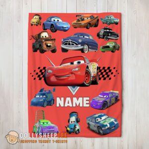 Official Top Pixar Cartoon Cars Character Blanket Fleece Customized Blanket