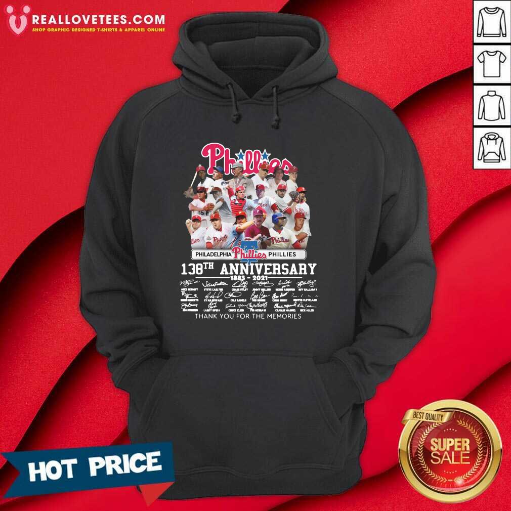 Hot Philadelphia Phillies 138th Anniversary Thank You For The Memories Signatures Shirt - Image 4