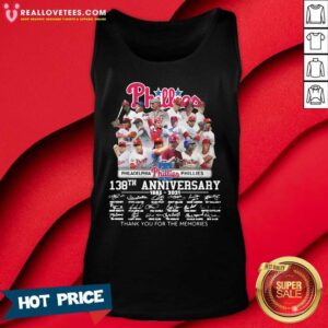Alternative view of Hot Philadelphia Phillies 138th Anniversary Thank You For The Memories Signatures Shirt