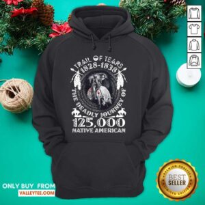 Alternative view of Top Trail Of Tears 1828 1838 The Deadly Journey Of 125000 Native American Shirt