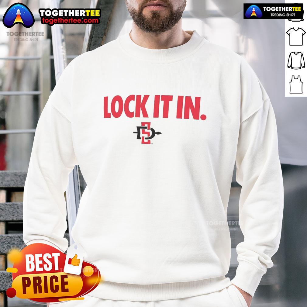 Funny San Diego State Aztecs 2026 Lock It In T-Shirt - Image 5