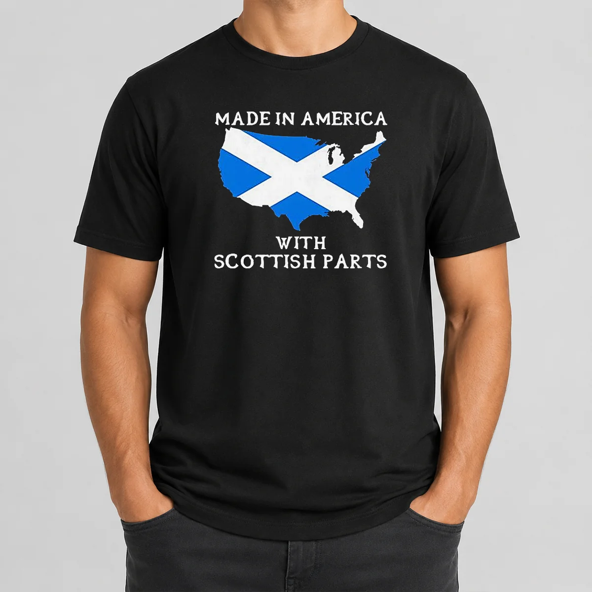 Awesome Scottish Heritage Made In America With Scottish Parts Shirt