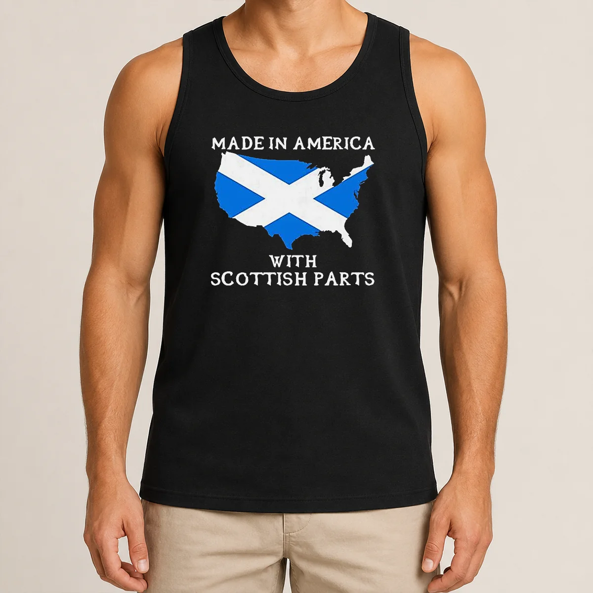 Awesome Scottish Heritage Made In America With Scottish Parts Shirt - Image 3