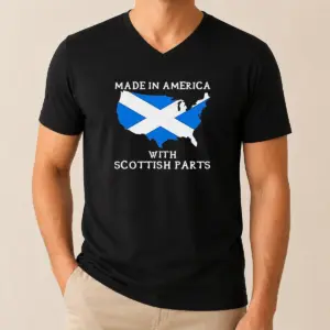 Alternative view of Awesome Scottish Heritage Made In America With Scottish Parts Shirt