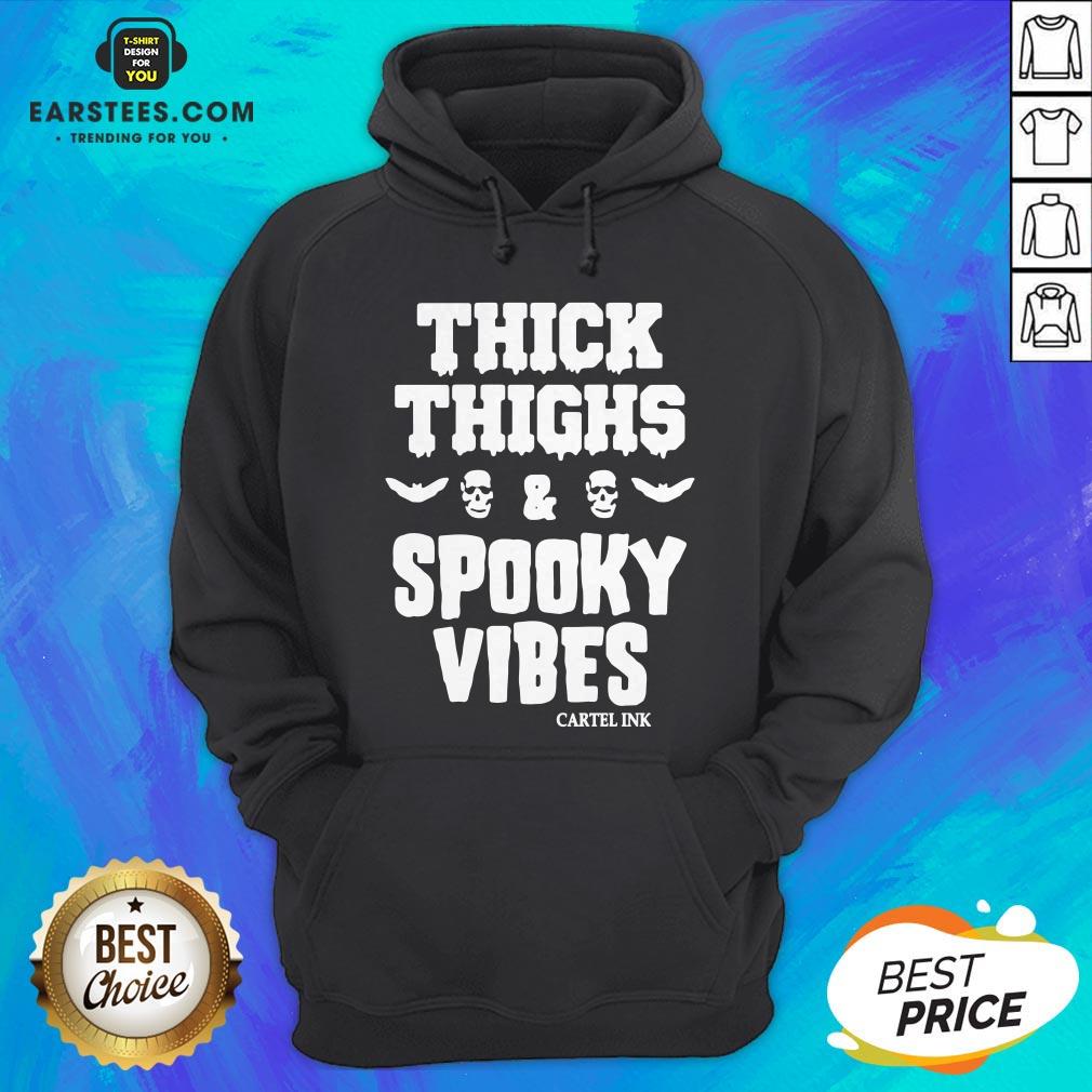 Pretty Thick Thighs Spooky Vibes Shirt - Image 4