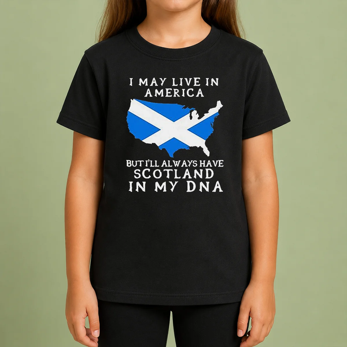Top Scottish Heritage Apparel I May Live In America But I Will Always Have Scotland In My DNA Shirt - Image 9