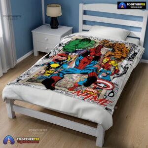 Alternative view of Official Marvel Comics Superhero Blanket Fleece Customized Blanket