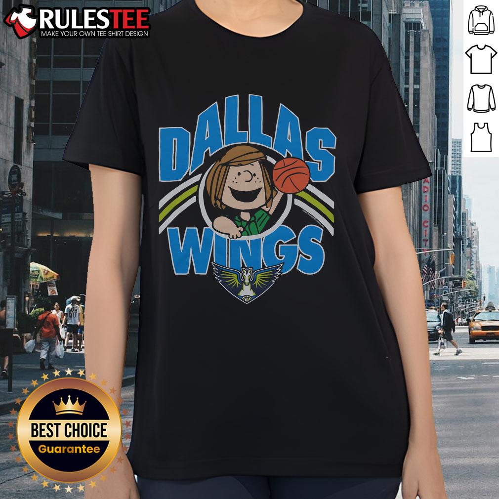 Cute Peanuts Peppermint Patty x Dallas Wings T-Shirt - Image 3