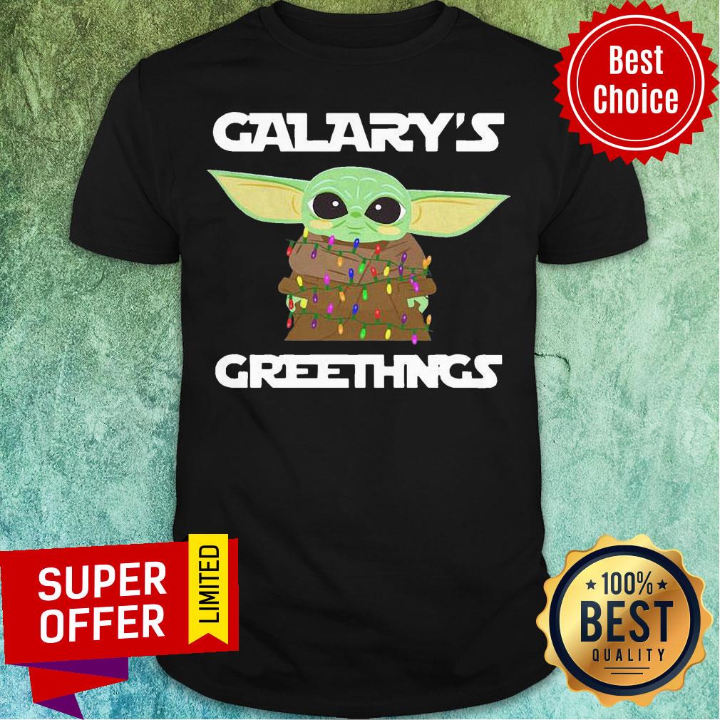 Funny Baby Yoda Galaxy’s Greetings Christmas Light Shirt