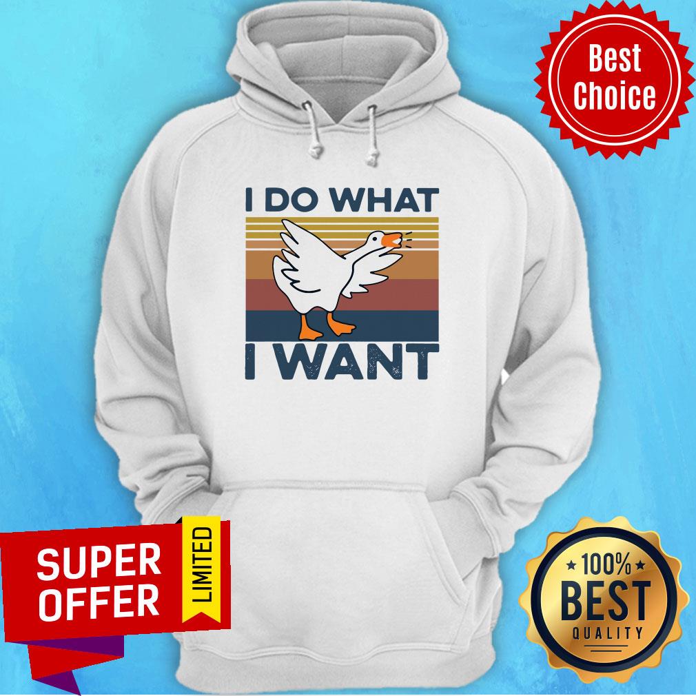 Funny Duck I Do What I Want Vintage Shirt - Image 3