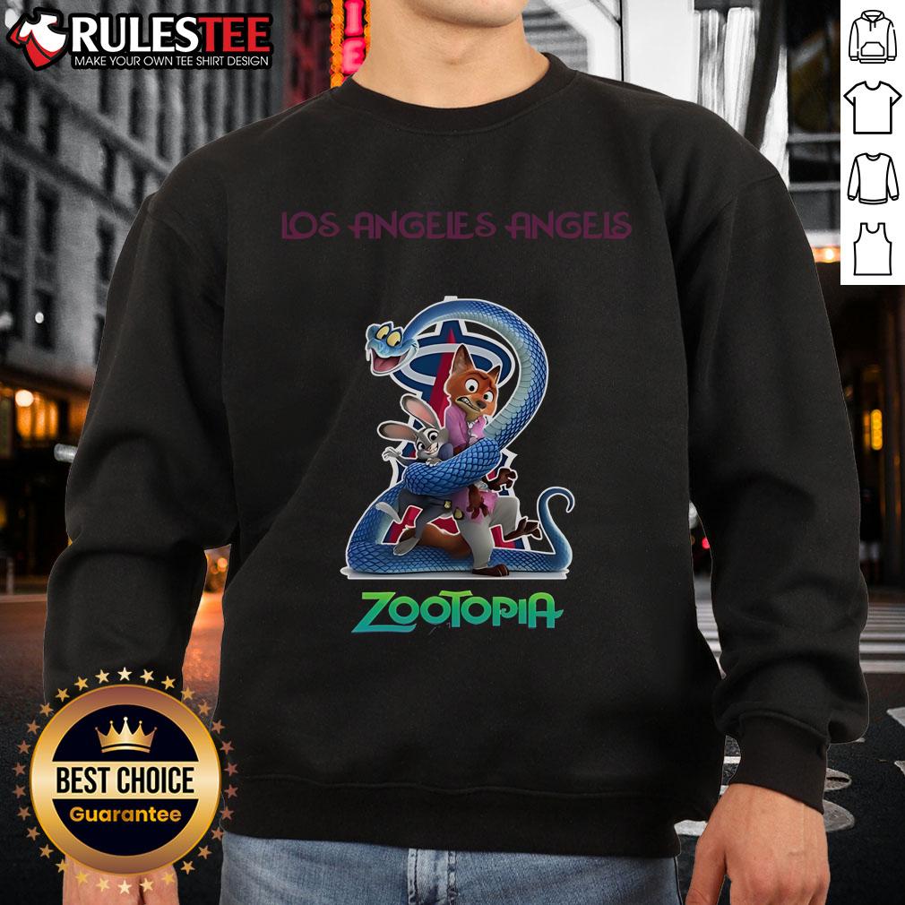Awesome Los Angeles Angels Zootopia 2 T-Shirt - Image 5