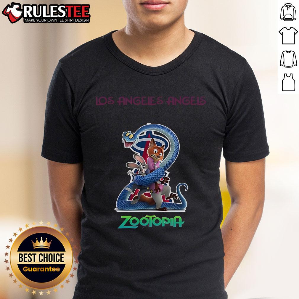 Awesome Los Angeles Angels Zootopia 2 T-Shirt