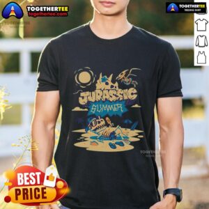 Pretty Jurassic Summer Dinosaur Skeleton T-Shirt