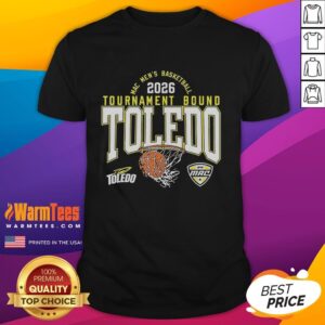 Premium Toledo Rockets Men's Basketball Mac 2026 Mbb Tournament Bound T-Shirt