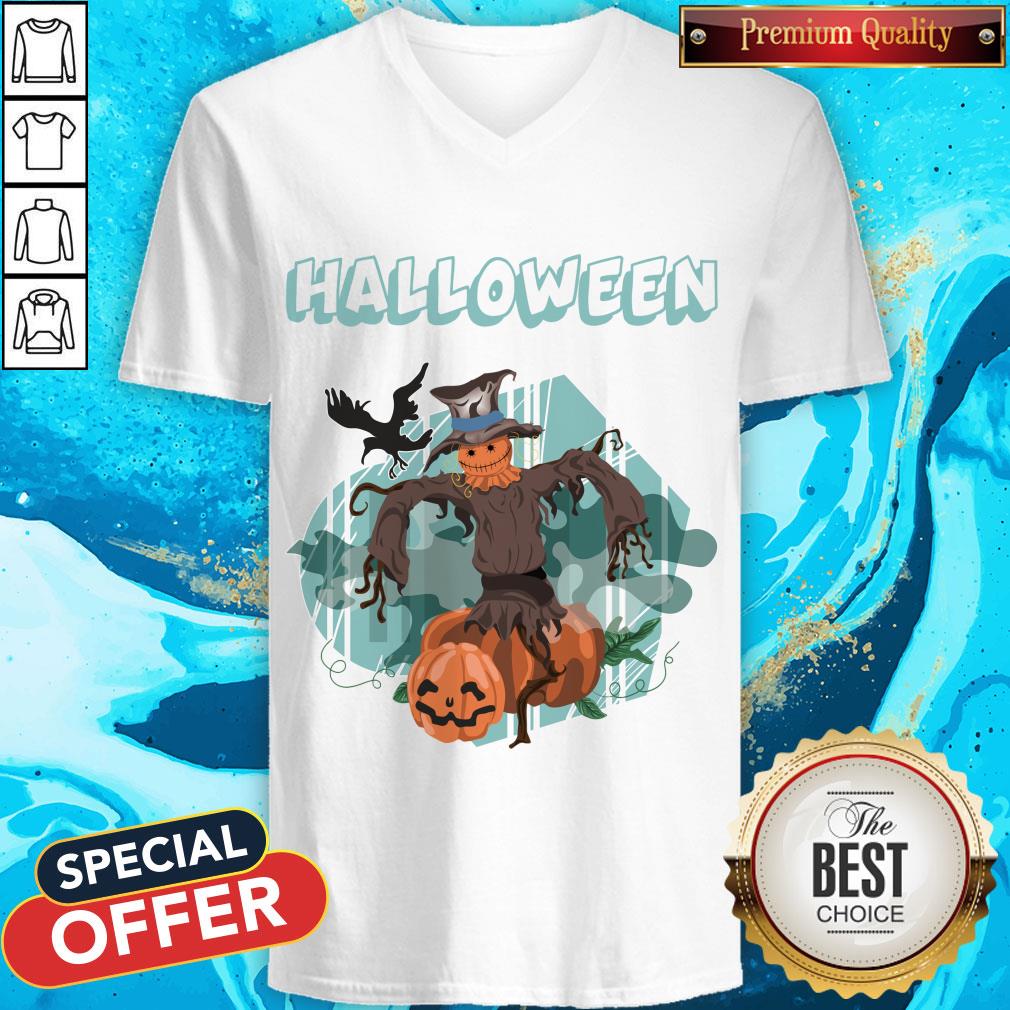 Funny Pumpkin Head Dummy Halloween Shirt - Image 2