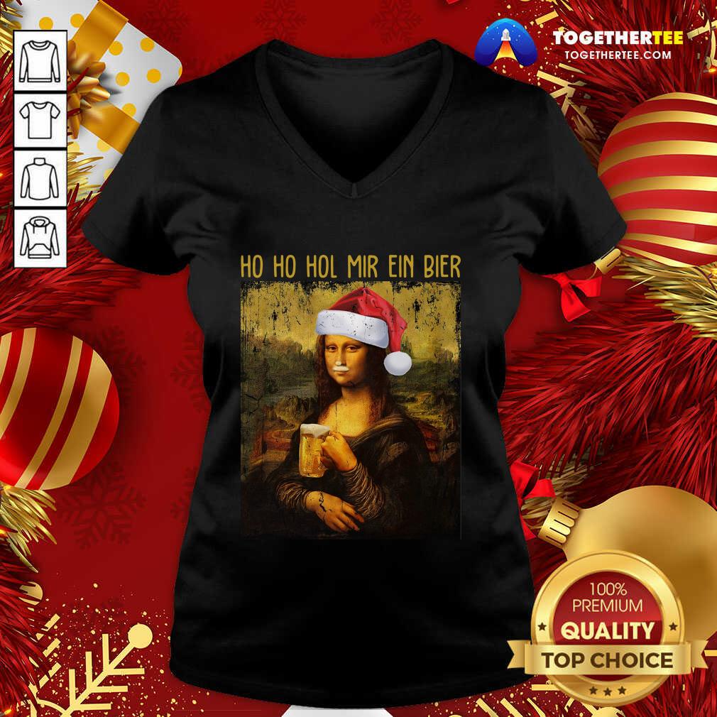 Original Ho Ho Hol Mir Ein Bier Christmas Shirt - Image 2