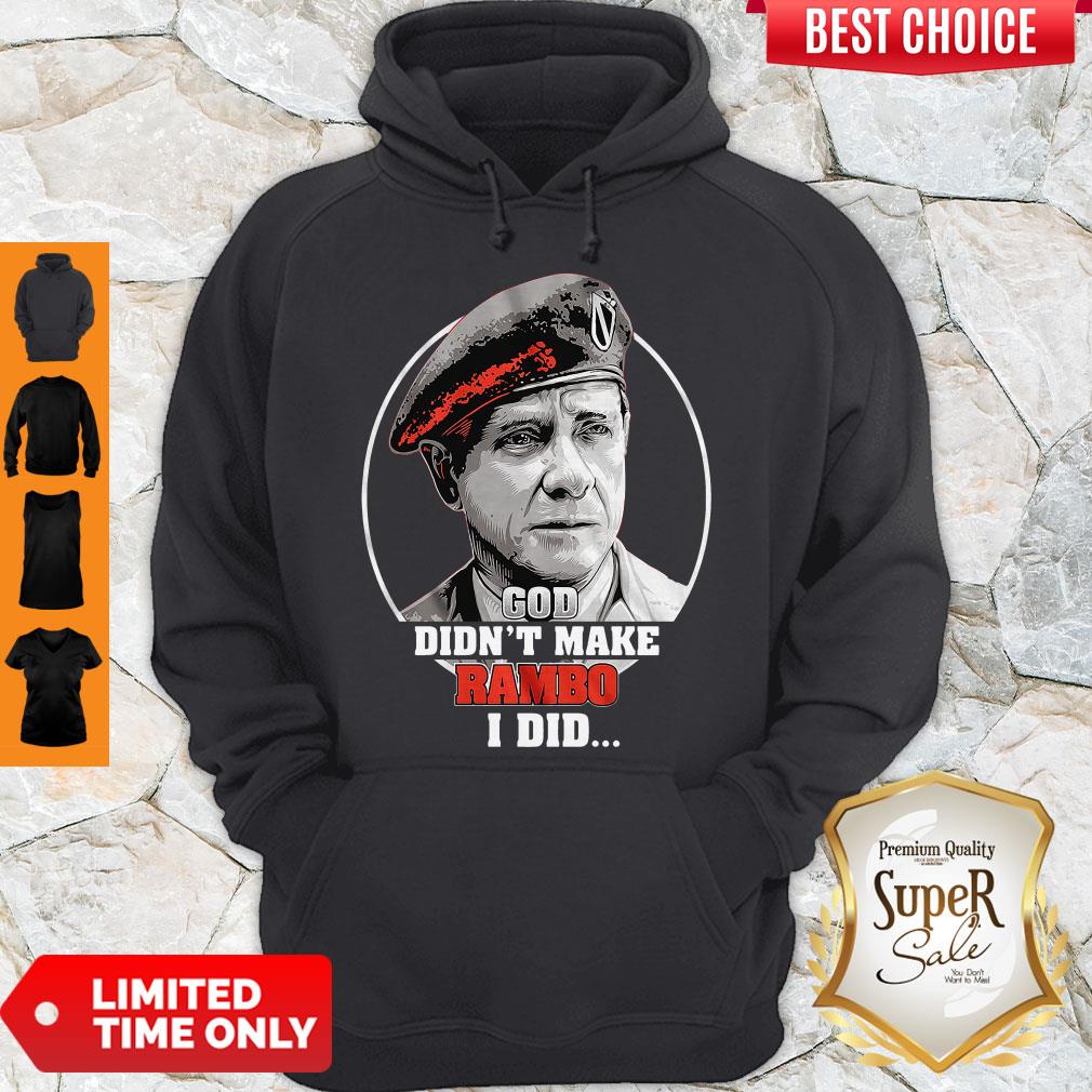Premium Vintage God Didnt Make Rambo I Did Shirt - Image 4