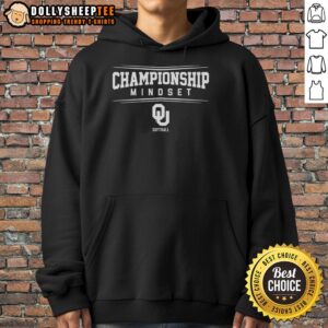 Alternative view of Nice Oklahoma Sooners Softball Championship Mindset T-Shirt