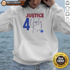 Alternative view of Official Charlie Kirk Justice Forever Memorial T-Shirt