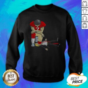 Alternative view of Colin Kaepernick Kneeling On Trump Shirt