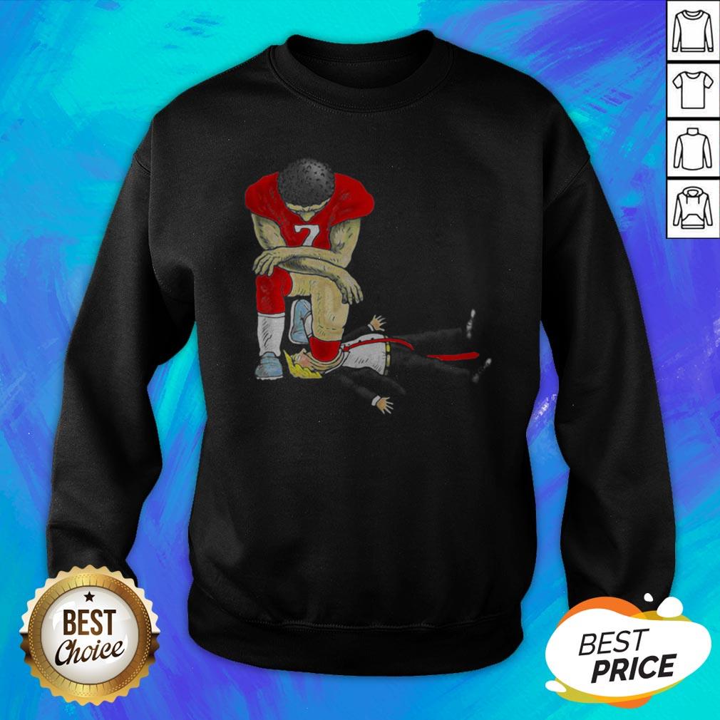 Colin Kaepernick Kneeling On Trump Shirt - Image 2