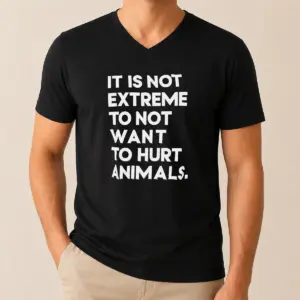 Alternative view of Good It Is Not Extremely To Not Want To Hurt Animals Shirt