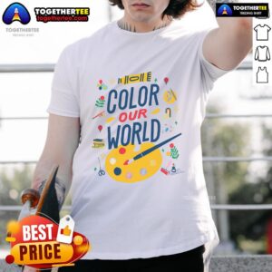 Nice Color Our World Summer Reading 2025 Art Painting Book Lover T-Shirt