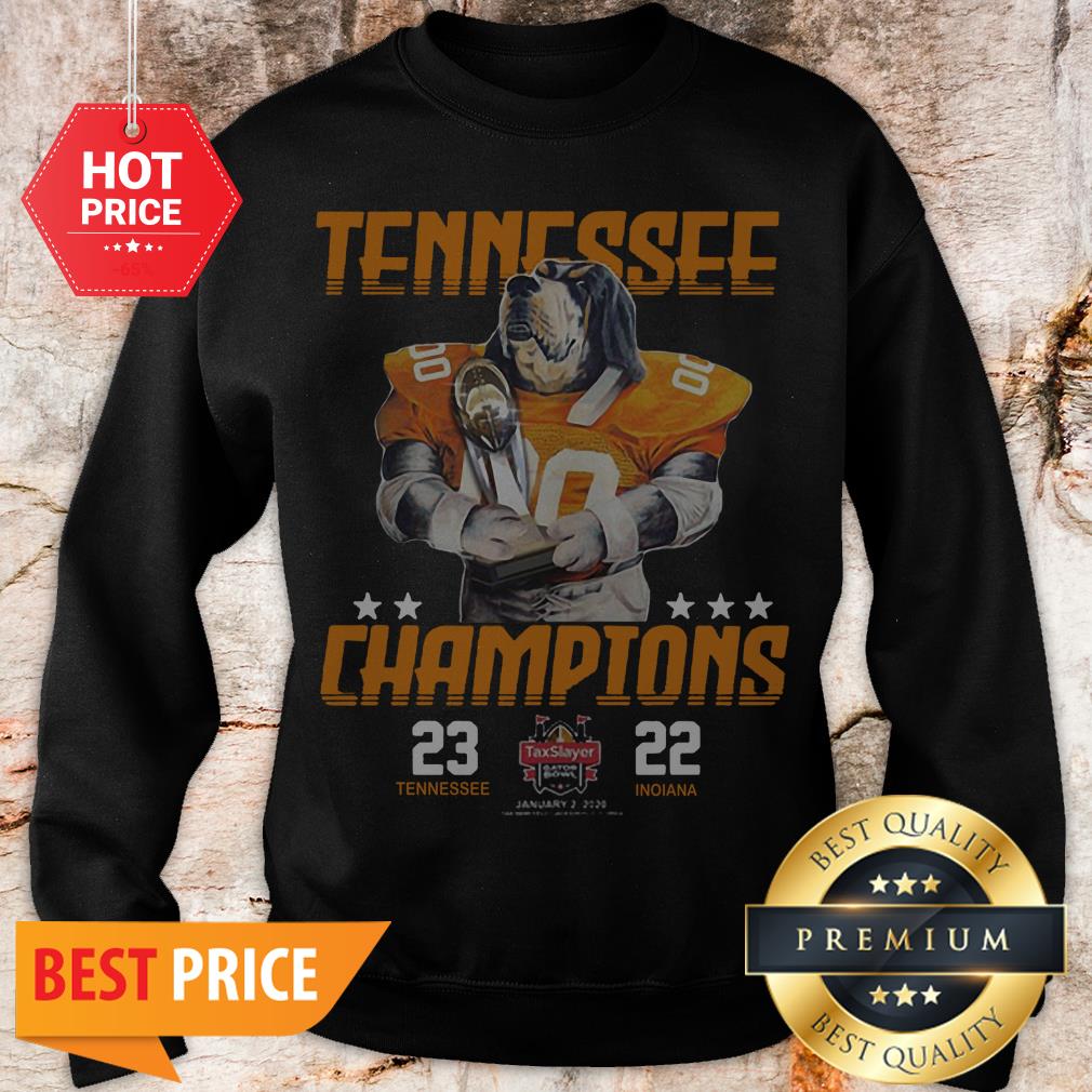 Tennessee Volunteers Champions 23 Tennessee And 22 Indiana Shirt - Image 4