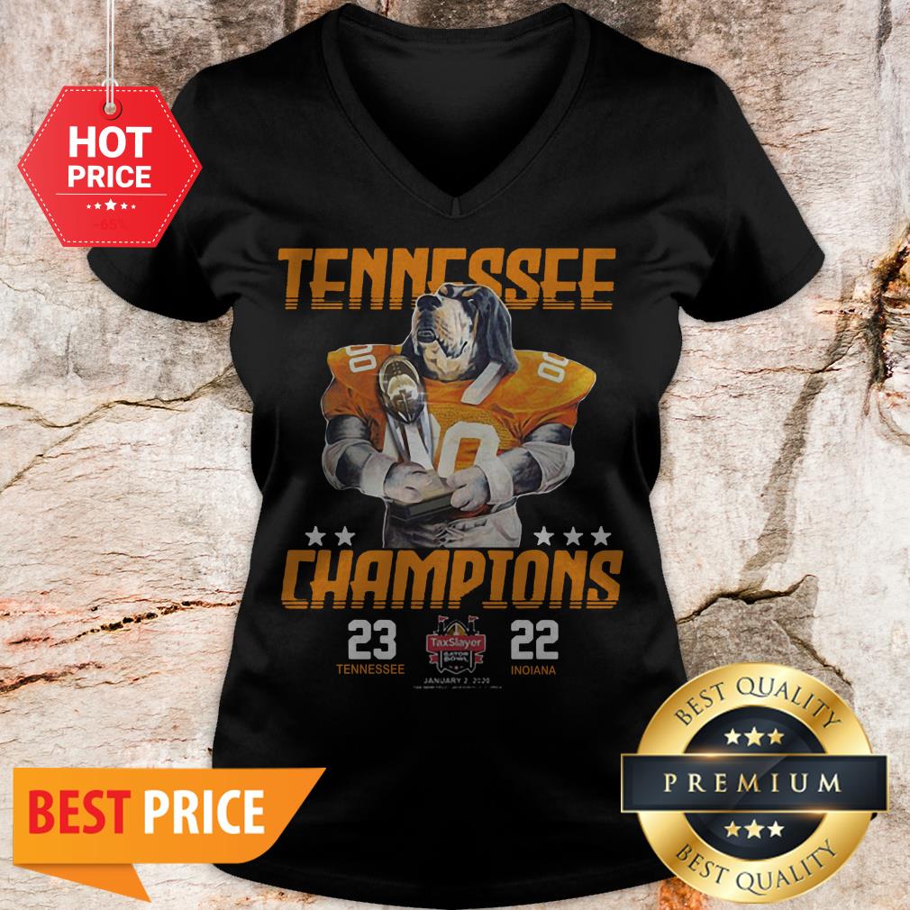 Tennessee Volunteers Champions 23 Tennessee And 22 Indiana Shirt - Image 2