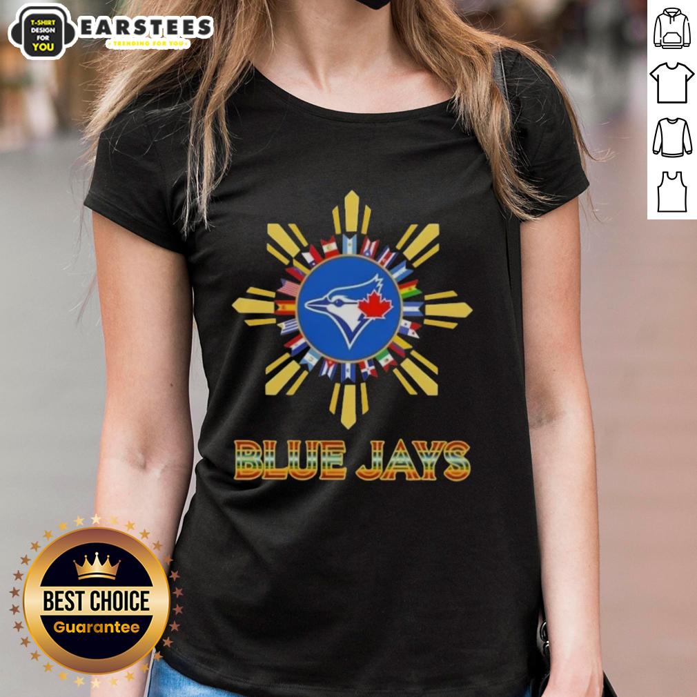 Awesome 2025 Toronto Blue Jays Baseball X Hispanic T-Shirt - Image 3