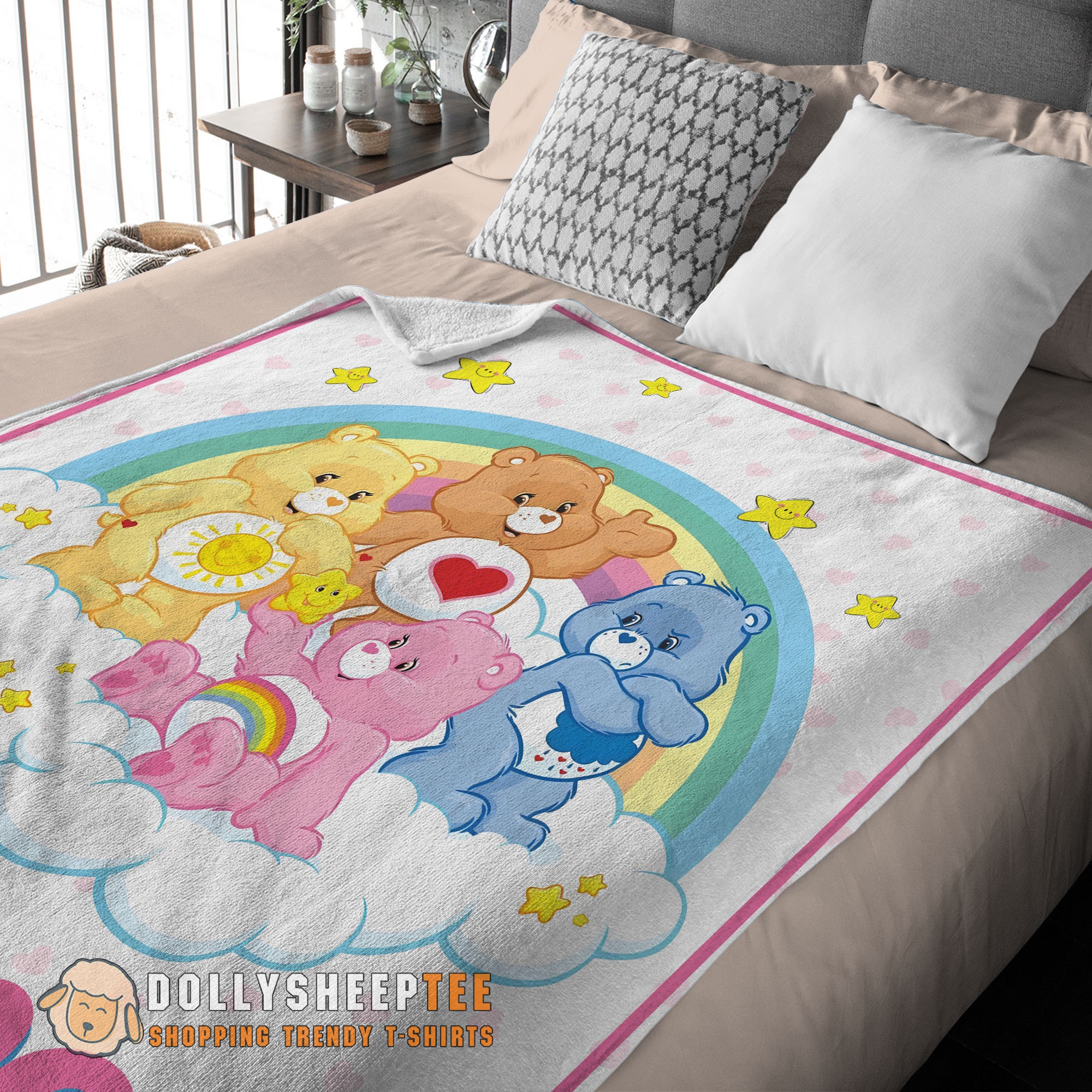 Awesome Perfect Nelvana The Care Bears Family Fleece Blanket Customize Blanket - Image 3