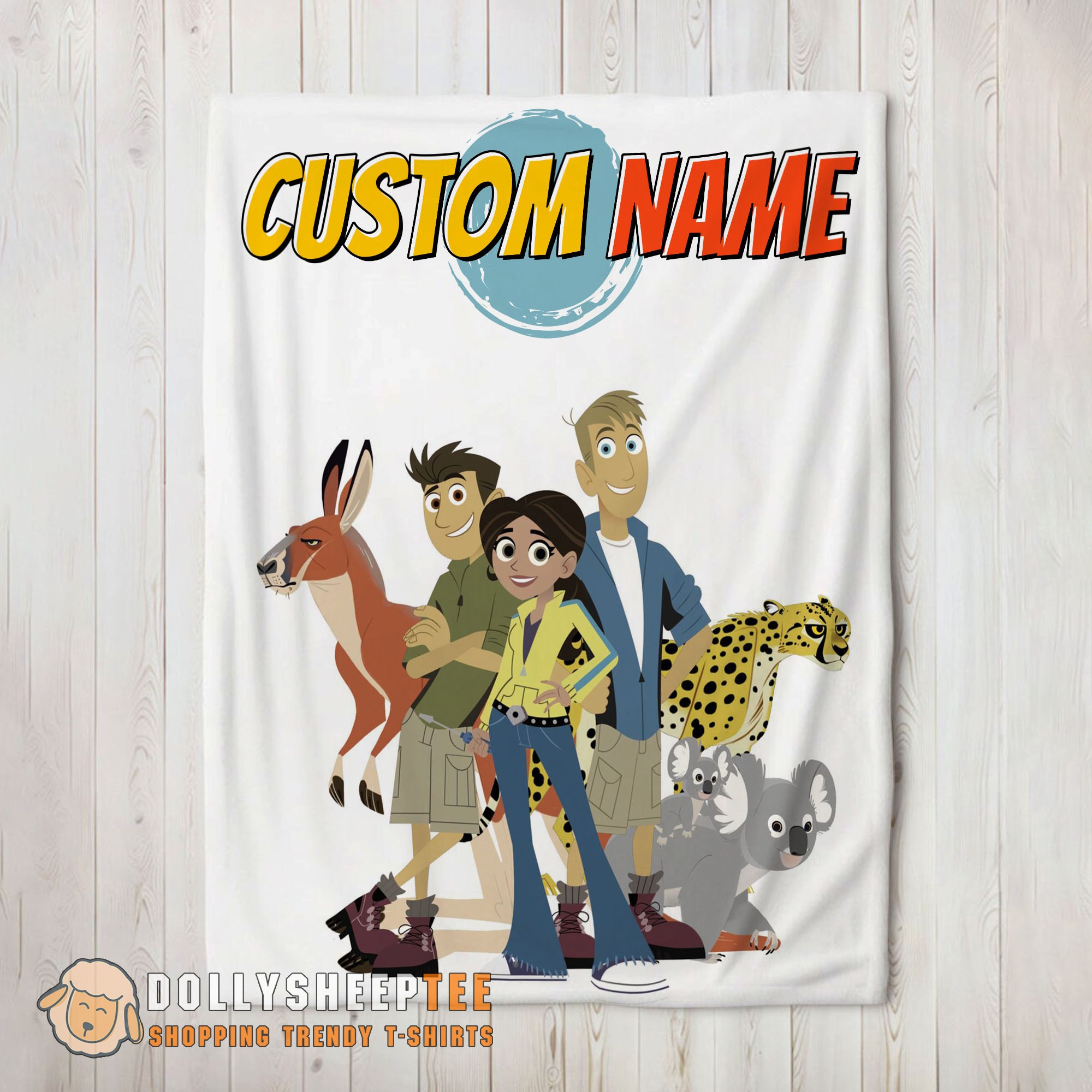 Perfect Happy Nice Wild Kratts Characters Blanket Fleece Customized Blanket