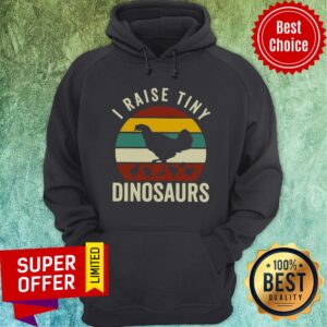 Alternative view of Premium Chickens I Raise Tiny Dinosaurs Vintage Retro Shirt