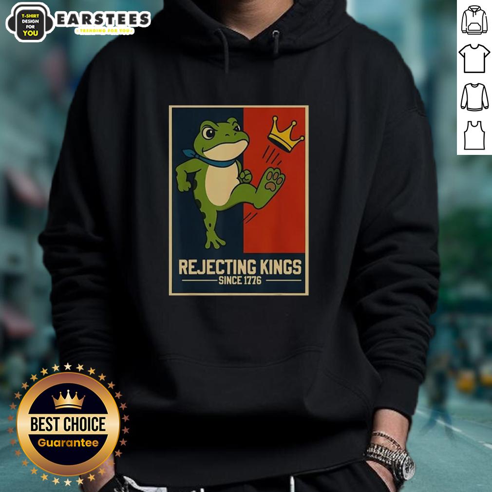 Official Rejecting Kings Since 1776 Portland Frog T-Shirt - Image 2