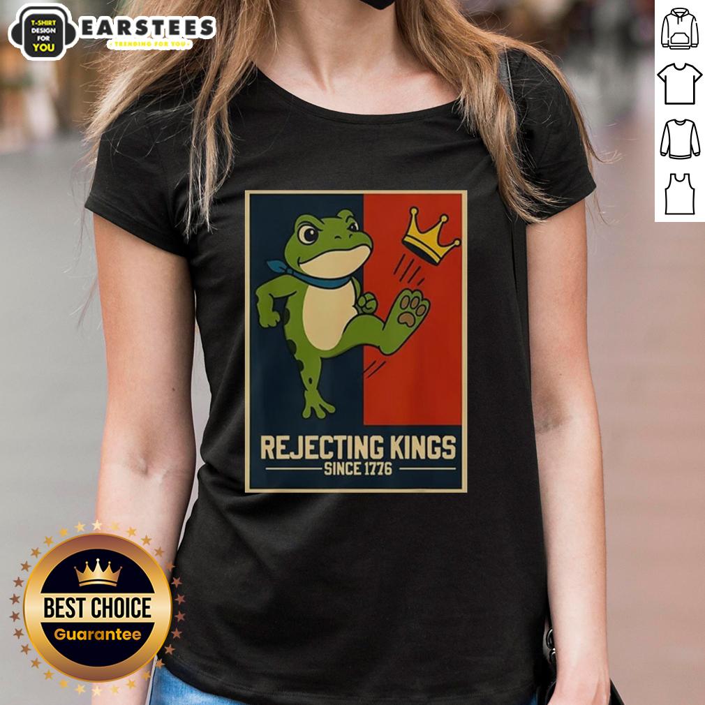 Official Rejecting Kings Since 1776 Portland Frog T-Shirt - Image 3