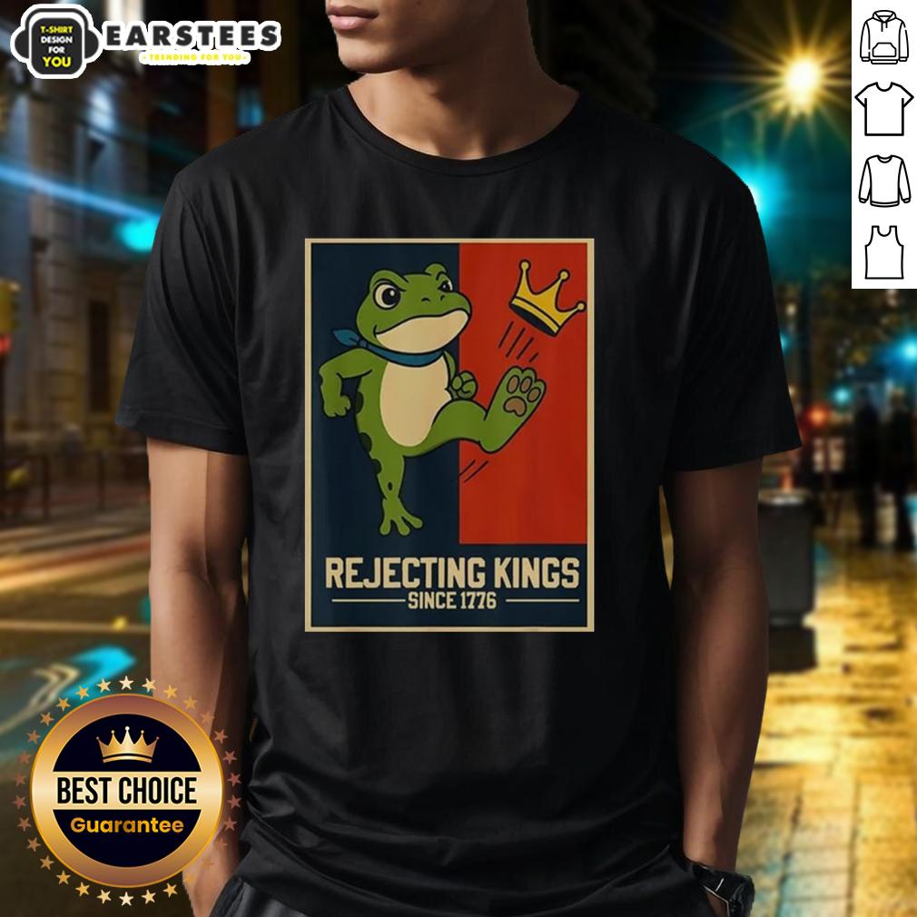 Official Rejecting Kings Since 1776 Portland Frog T-Shirt