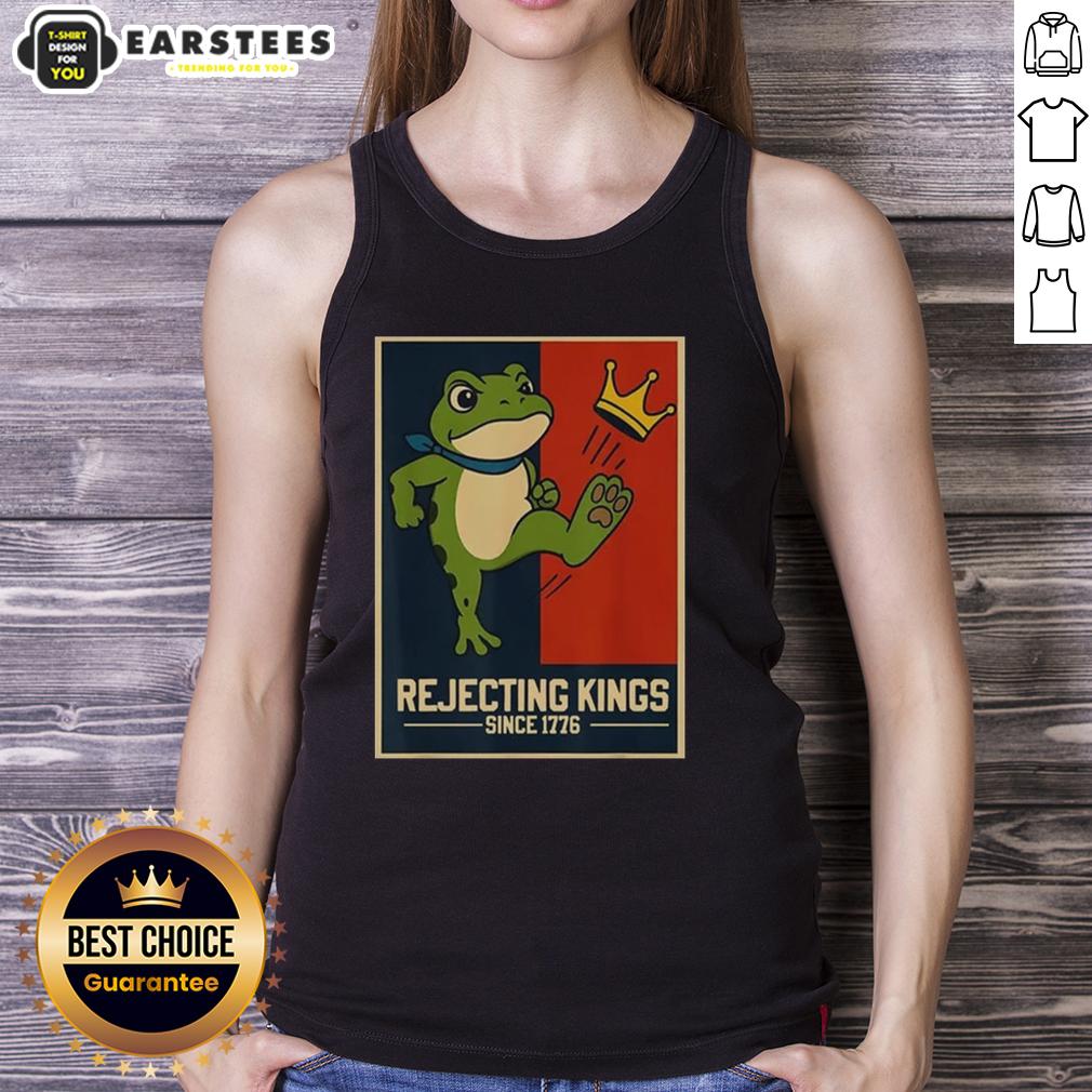 Official Rejecting Kings Since 1776 Portland Frog T-Shirt - Image 4