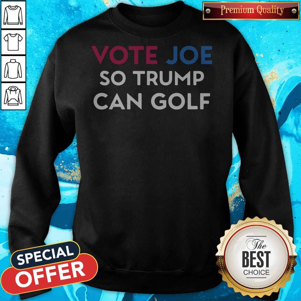Vote Joe So Trump Can Golf Shirt - Image 4