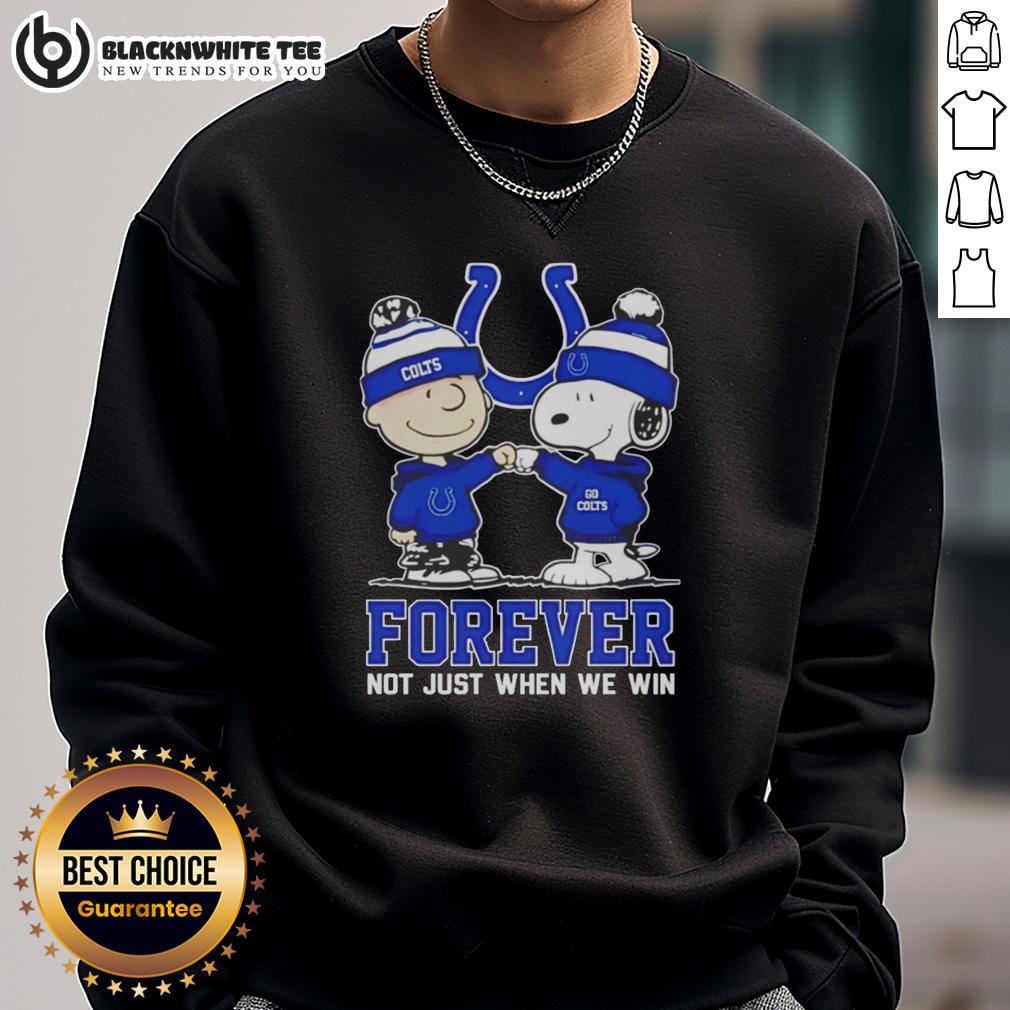 Premium Peanut Snoopy Charlie Brown Indianapolis Colts Forever Not Just When We Win T-Shirt - Image 5