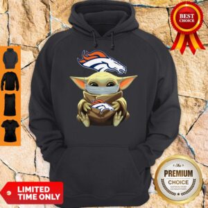 Alternative view of Top Baby Yoda Face Mask Denver Broncos Tee Shirt