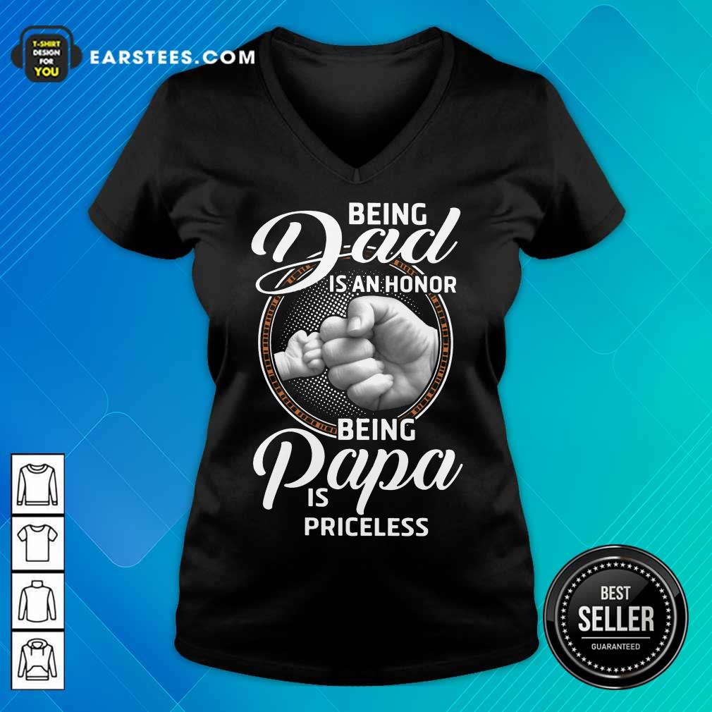 Top Being Dad Papa Is Priceless Father’s Day Shirt - Image 5