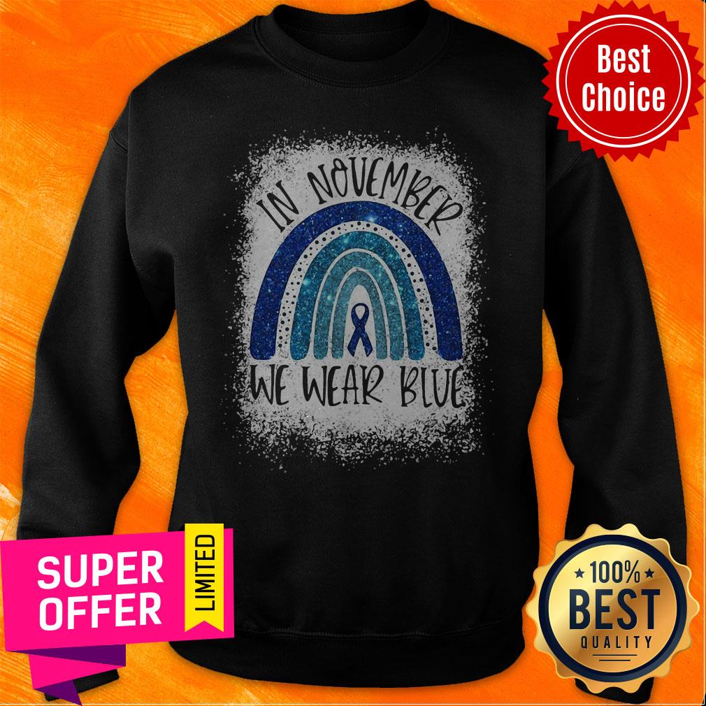 Top In November We Wear Blue Diabetes Awareness Shirt - Image 2